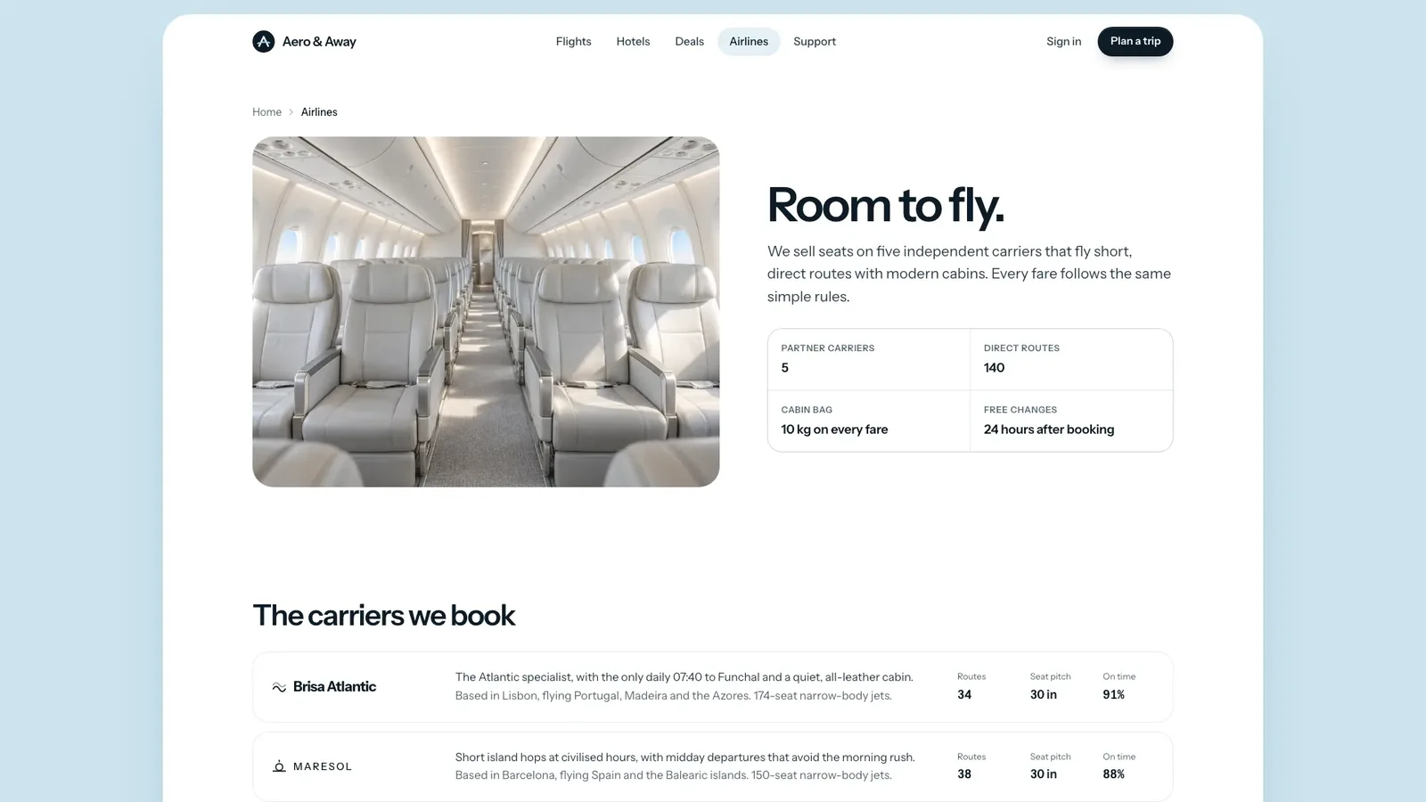 Airy Flight Booking Landing result preview 3
