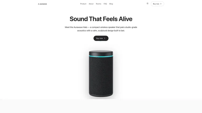 Aurawave Audio Landing result preview