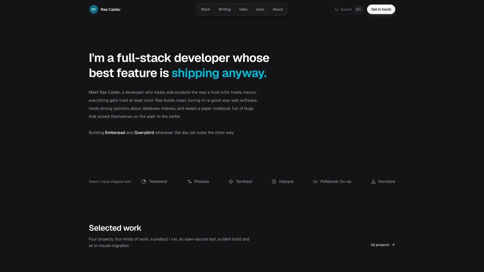 Basalt Dev Portfolio result preview