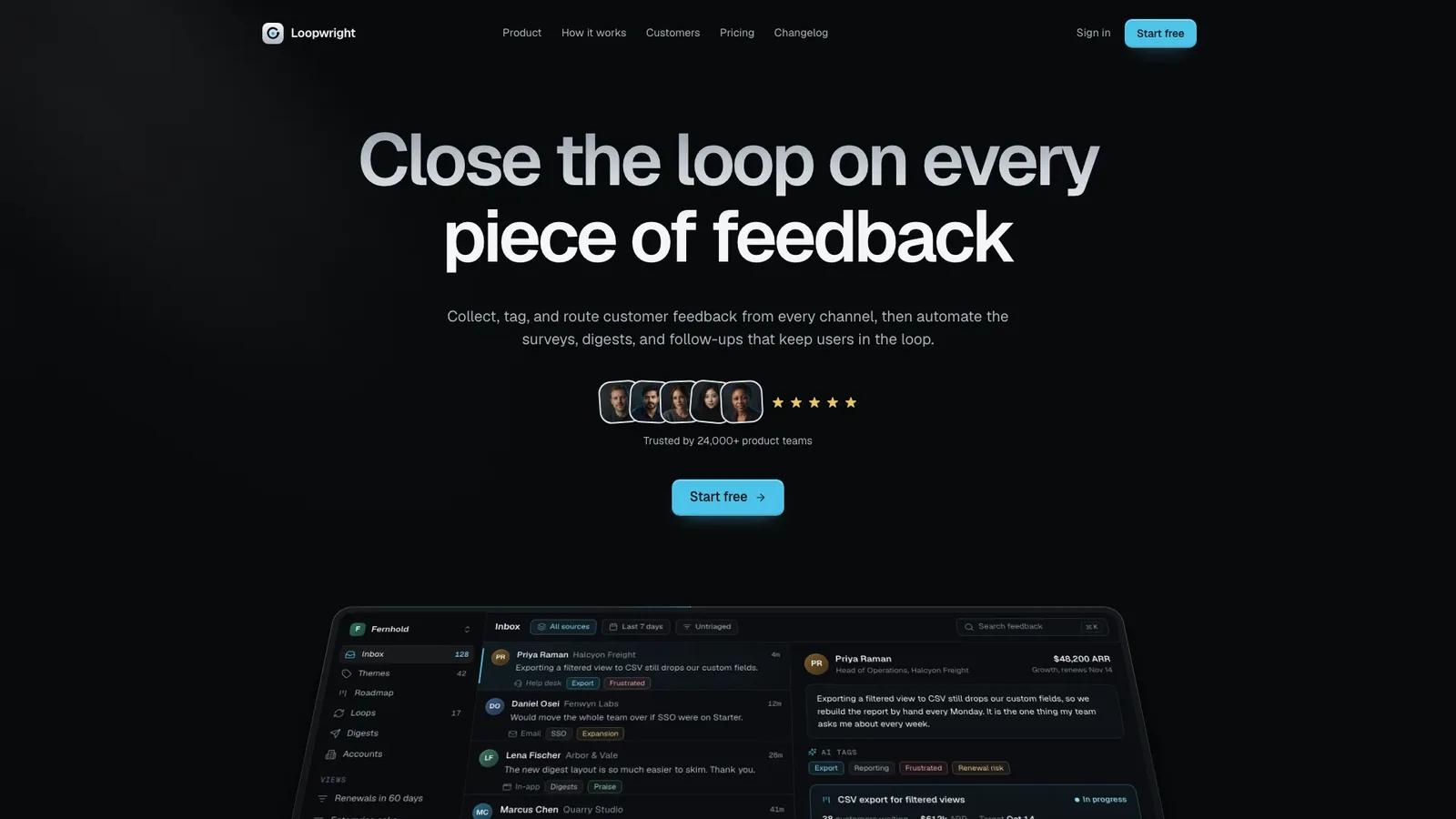 Cadence Marketing Landing result preview