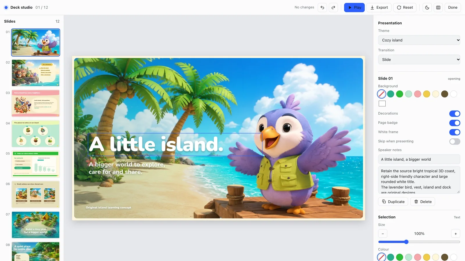 Cozy Island Deck result preview 2
