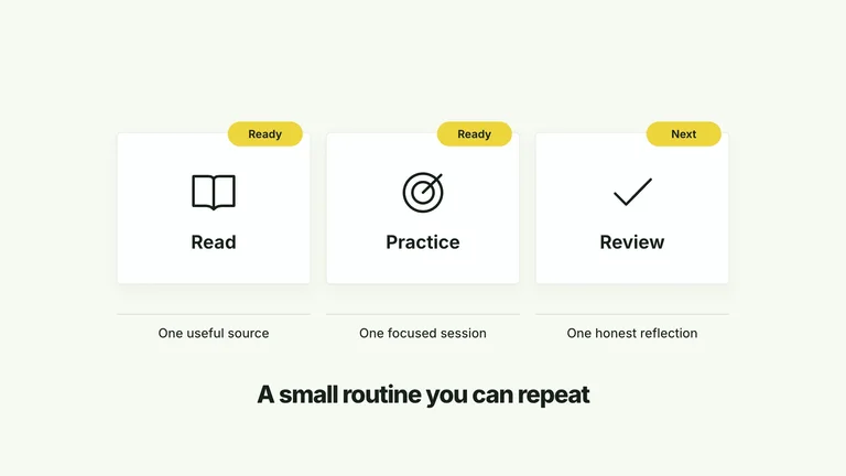 CreatorMotion · Card Row Status Badges result preview