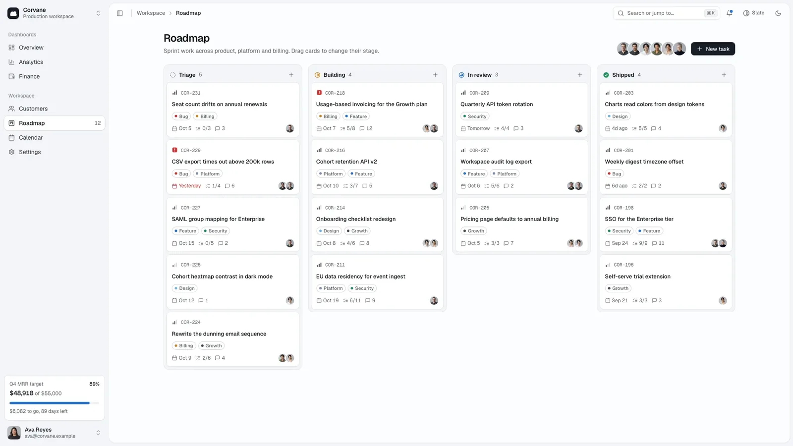 Slate Admin Console result preview 2