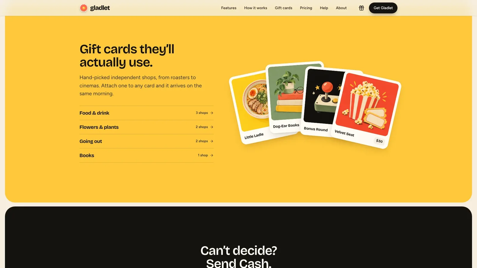 Sticker Gifting App Landing result preview 2