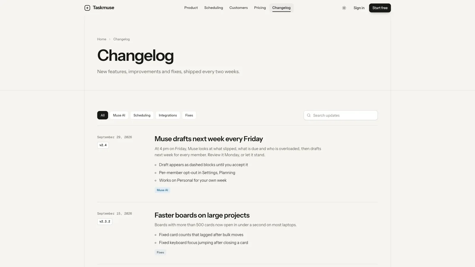 Taskmuse AI Landing result preview 3